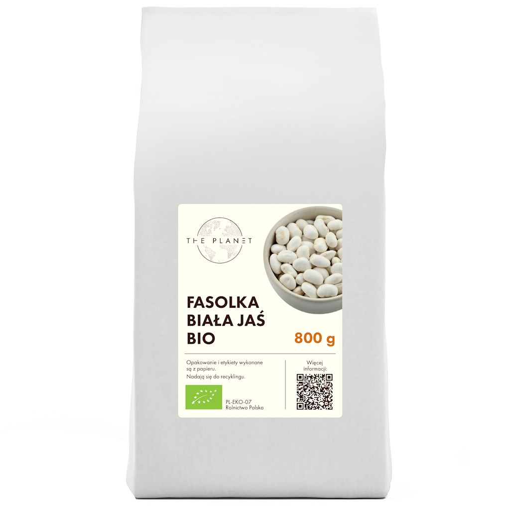 FASOLKA BIAŁA JAŚ BIO 800 g - THE PLANET