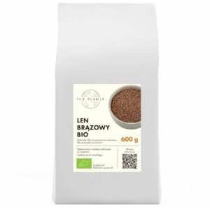 LEN BRĄZOWY (SIEMIĘ LNIANE) BIO 600 g - THE PLANET