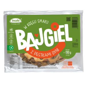 BAJGLE Z PESTKAMI DYNI BEZGLUTENOWE (2 szt.) 190 g - INCOLA