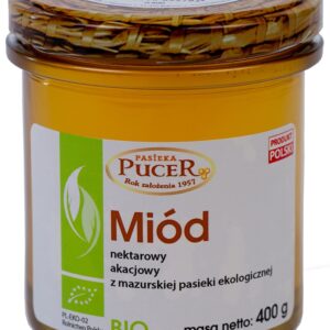 MIÓD AKACJOWY BIO 400 g - PASIEKA PUCER