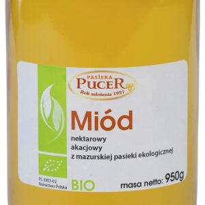 MIÓD AKACJOWY BIO 950 g - PASIEKA PUCER