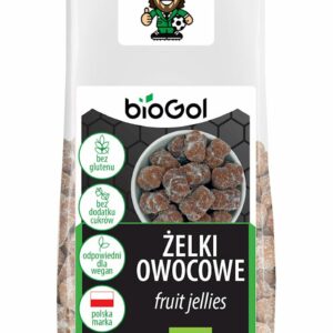 ŻELKI OWOCOWE BEZ ŻELATYNY BEZGLUTENOWE BIO 90 g - BIOGOL