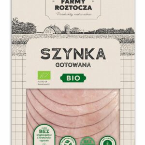 SZYNKA GOTOWANA PLASTRY BIO 100 g - FARMY ROZTOCZA (Z PÓŁKI)