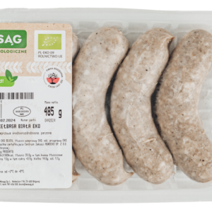 KIEŁBASA BIAŁA BIO (6 szt.) 485 g - WASĄG (Z PÓŁKI)