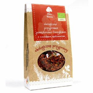 PRZYPRAWA POMIDOROWO - BAZYLIOWA Z CZOSNKIEM NIEDŹWIEDZIM BIO 40 g - DARY NATURY