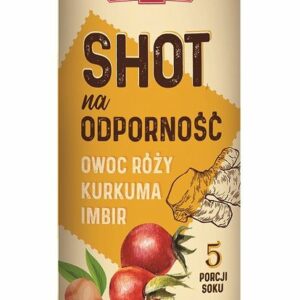 SHOT NA ODPORNOŚĆ OWOC RÓŻY - KURKUMA - IMBIR BEZ DODATKU CUKRÓW 250 ml - POLSKA RÓŻA