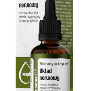 EKSTRAKTY W KROPLACH NA UKŁAD NERWOWY BEZGLUTENOWE 30 ml - PHARMOVIT (CLEAN LABEL)