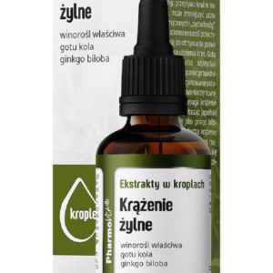 EKSTRAKTY W KROPLACH NA PRAWIDŁOWE KRĄŻENIE ŻYLNE BEZGLUTENOWE 30 ml - PHARMOVIT (CLEAN LABEL)