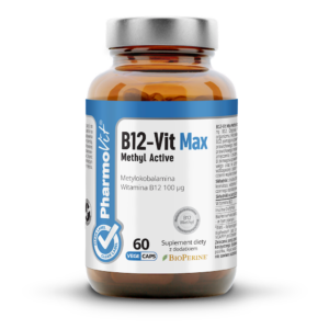 WITAMINA B12 (100 mcg) BEZGLUTENOWA 60 KAPSUŁEK - PHARMOVIT (CLEAN LABEL)