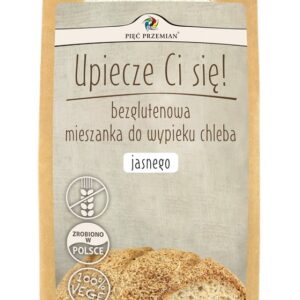 MIESZANKA DO WYPIEKU CHLEBA JASNEGO BEZ DODATKU CUKRÓW BEZGLUTENOWA 440 g - PIĘĆ PRZEMIAN