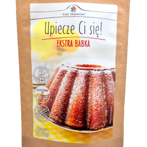 MIESZANKA DO WYPIEKU BABKI BEZ DODATKU CUKRÓW BEZGLUTENOWA 500 g - PIĘĆ PRZEMIAN
