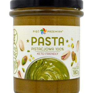 KREM Z PISTACJI PRAŻONYCH 100 % BEZGLUTENOWY 180 g - PIĘĆ PRZEMIAN