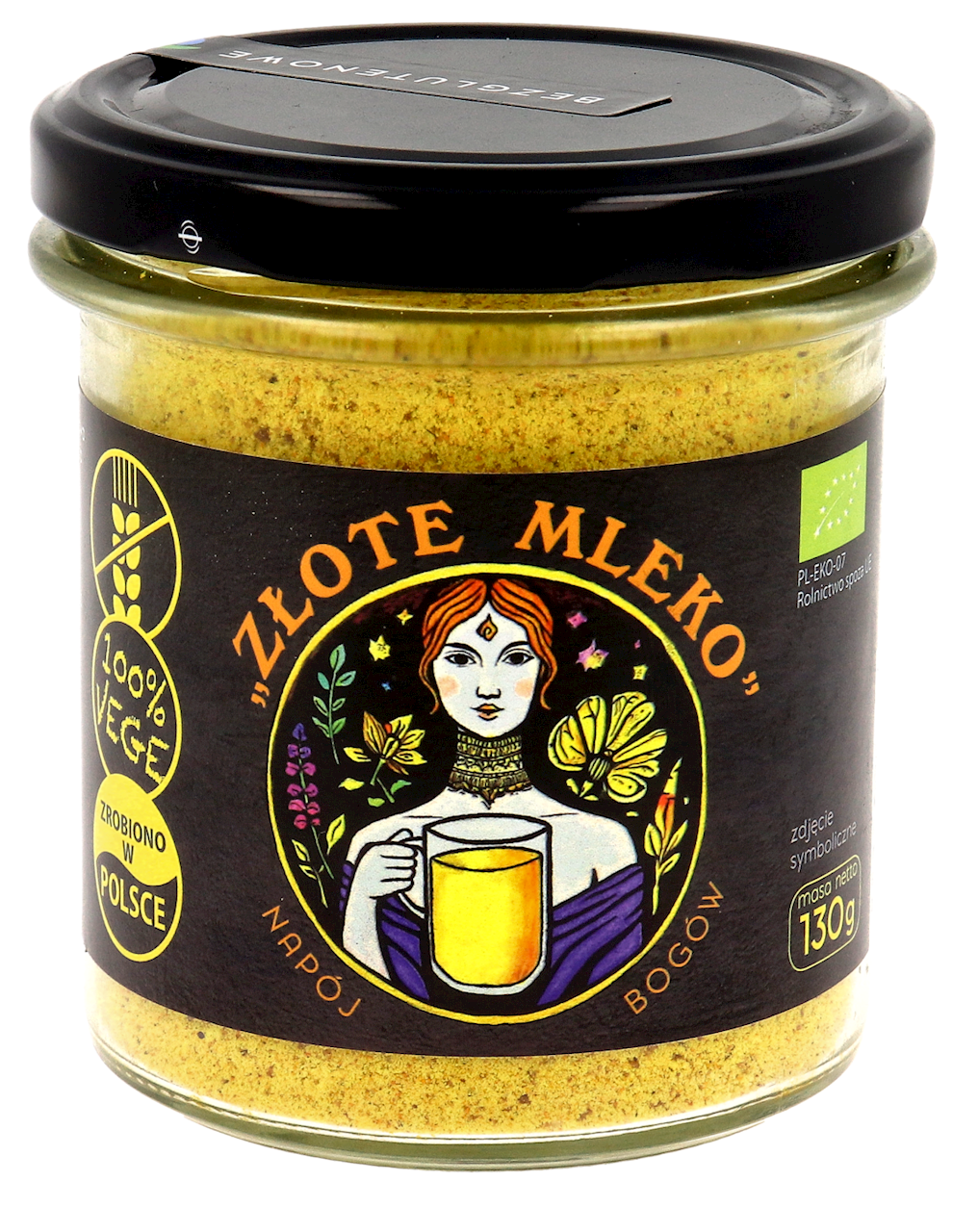 MIESZANKA PRZYPRAW "ZŁOTE MLEKO" BEZGLUTENOWA BIO 130 g - PIĘĆ PRZEMIAN