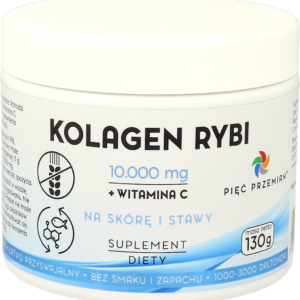 KOLAGEN RYBI + WITAMINA C W PROSZKU BEZGLUTENOWY 130 g - PIĘĆ PRZEMIAN
