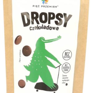 DROPSY CZEKOLADOWE BEZ DODATKU CUKRÓW BEZGLUTENOWE 200 g - PIĘĆ PRZEMIAN
