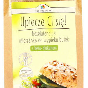 MIESZANKA DO WYPIEKU BUŁEK Z BETA-GLUKANEM BEZ DODATKU CUKRÓW BEZGLUTENOWA 350 g - PIĘĆ PRZEMIAN