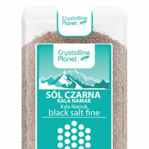 SÓL CZARNA KALA NAMAK DROBNO MIELONA 600 g - CRYSTALLINE PLANET