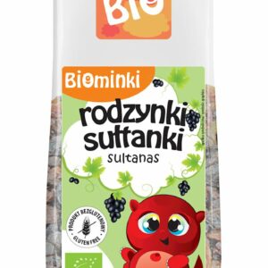 RODZYNKI SUŁTANKI BEZGLUTENOWE BIO 150 g - BIOMINKI