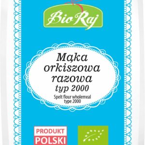 MĄKA ORKISZOWA RAZOWA TYP 2000 BIO (POLSKA) 1 kg - BIO RAJ