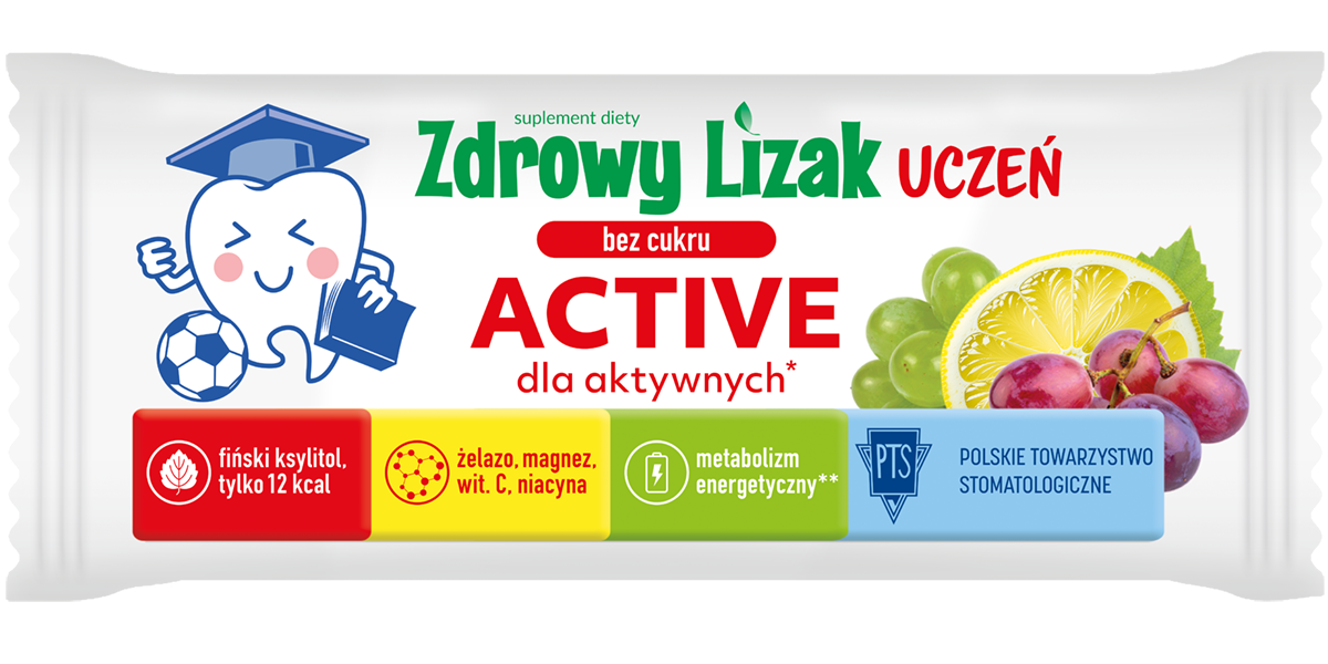 LIZAK O SMAKU WINOGRONO - CYTRYNA DLA AKTYWNYCH BEZ CUKRU BEZGLUTENOWY 6 g - ZDROWY LIZAK (MNIAM MNIAM) - obrazek 2