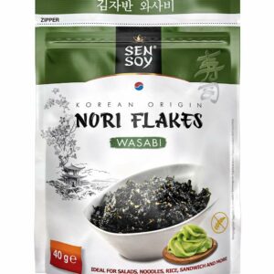PŁATKI NORI WASABI BEZGLUTENOWE 40 g - SEN SOY
