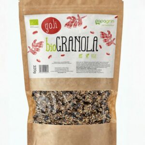 GRANOLA Z GOJI BEZ DODATKU CUKRÓW BEZGLUTENOWA BIO 320 g - PAPAGRIN