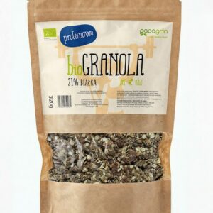 GRANOLA PROTEINOWA BEZ DODATKU CUKRÓW BIO 320 g - PAPAGRIN