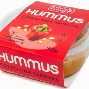 HUMMUS CZERWONA PAPRYKA 200 g - LAVICA FOOD