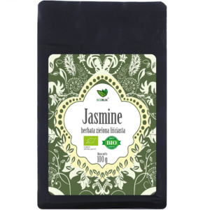 HERBATA ZIELONA LIŚCIASTA JAŚMINOWA BIO 100 g - ECOBLIK