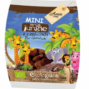 CIASTKA Z CZEKOLADĄ MINI JUNGLE BIO 100 g - BIO ANIA