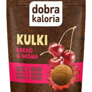 KULKI DAKTYLOWE KAKAO & WIŚNIA BEZ DODATKU CUKRÓW 58 g - DOBRA KALORIA