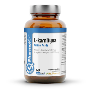L-KARNITYNA BEZGLUTENOWA 60 KAPSUŁEK - PHARMOVIT (CLEAN LABEL)