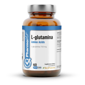L-GLUTAMINA (750 mg) BEZGLUTENOWA 60 KAPSUŁEK - PHARMOVIT (CLEAN LABEL)