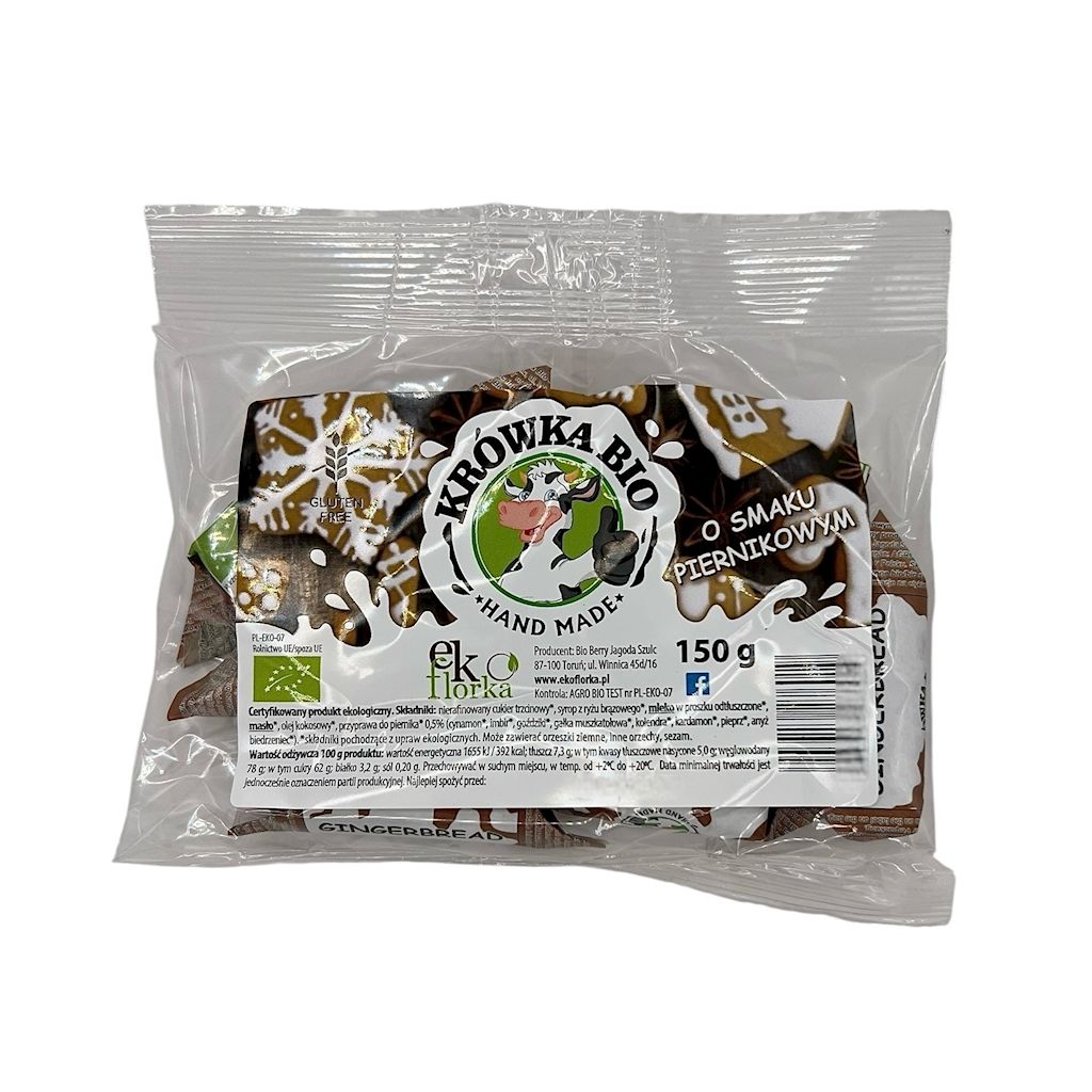 KRÓWKI O SMAKU PIERNIKOWYM BEZGLUTENOWE BIO 150 g - EKOFLORKA (PRODUKT SEZONOWY)