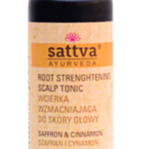 WCIERKA DO SKÓRY GŁOWY WZMACNIAJĄCA SZAFRAN I CYNAMON 100 ml - SATTVA (AYURVEDA)