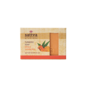 MYDŁO W KOSTCE DO CIAŁA KURKUMA 125 g - SATTVA (AYURVEDA)