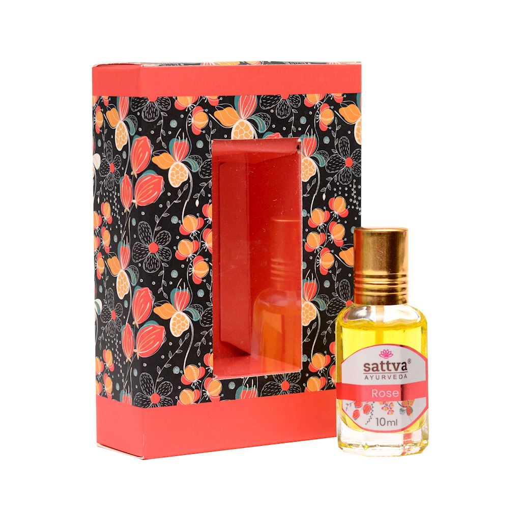PERFUMY W OLEJKU RÓŻA (ROLL-ON) 10 ml - SATTVA (AYURVEDA) - obrazek 2