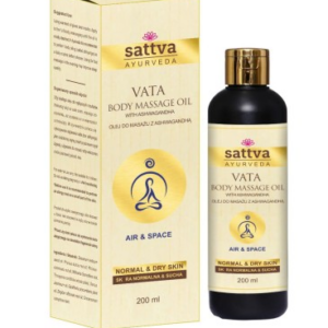 OLEJ DO MASAŻU RELAKSUJĄCY Z ASHWAGANDHĄ 200 ml - SATTVA (AYURVEDA)