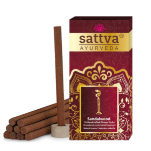 KADZIDEŁKA INDYJSKIE SŁUPKOWE SANDAŁOWE (10 szt.) 20 g - SATTVA (AYURVEDA)