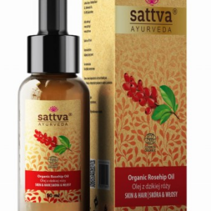 OLEJ DO CIAŁA I WŁOSÓW Z DZIKIEJ RÓŻY ECO 50 ml - SATTVA (AYURVEDA)