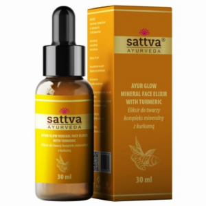 SERUM ELIKSIR DO TWARZY KOMPLEKS MINERALNY Z KURKUMĄ 30 ml - SATTVA (AYURVEDA)