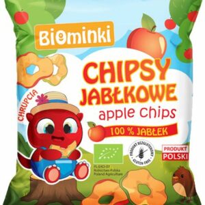CHIPSY JABŁKOWE BEZGLUTENOWE BIO 40 g - BIOMINKI