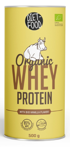 BIAŁKO SERWATKOWE O SMAKU WANILIOWYM (KONCENTRAT WPC 85) BIO 500 g - DIET-FOOD