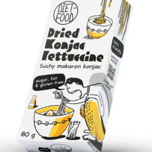 MAKARON (SUCHY KONJAC) FETTUCCINE BEZGLUTENOWY 80 g - DIET-FOOD