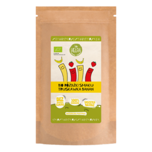 RÓŻDŻKI SMAKU MIX TRUSKAWKA - BANAN (LIOFILIZOWANE OWOCE) BIO (10 x 2 g) 20 g - HELPA