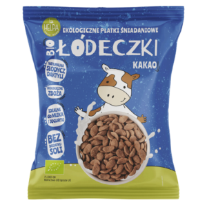 ŁÓDECZKI JAGLANO - ORKISZOWE Z KAKAO BEZ DODATKU CUKRÓW BIO 260 g - HELPA