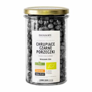 CZARNE PORZECZKI LIOFILIZOWANE CHRUPIĄCE BEZGLUTENOWE BIO 100 g - BIOSSOM