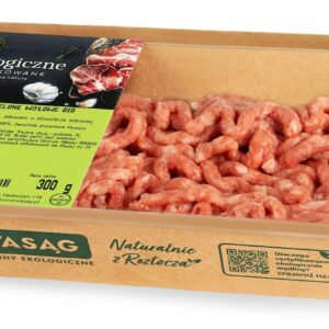 MIĘSO MIELONE WOŁOWE SUROWE BIO 300 g - WASĄG (NA ZAMÓWIENIE)