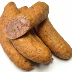 KIEŁBASA GRILLOWA Z MAJERANKIEM BIO 450 g - WASĄG (NA ZAMÓWIENIE - PRODUKT SEZONOWY)
