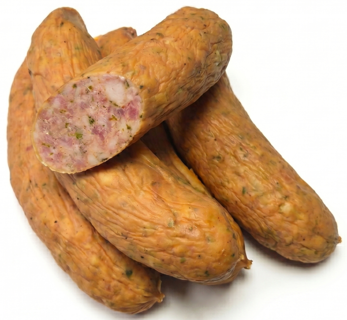 KIEŁBASA GRILLOWA Z MAJERANKIEM BIO 450 g - WASĄG (NA ZAMÓWIENIE - PRODUKT SEZONOWY)